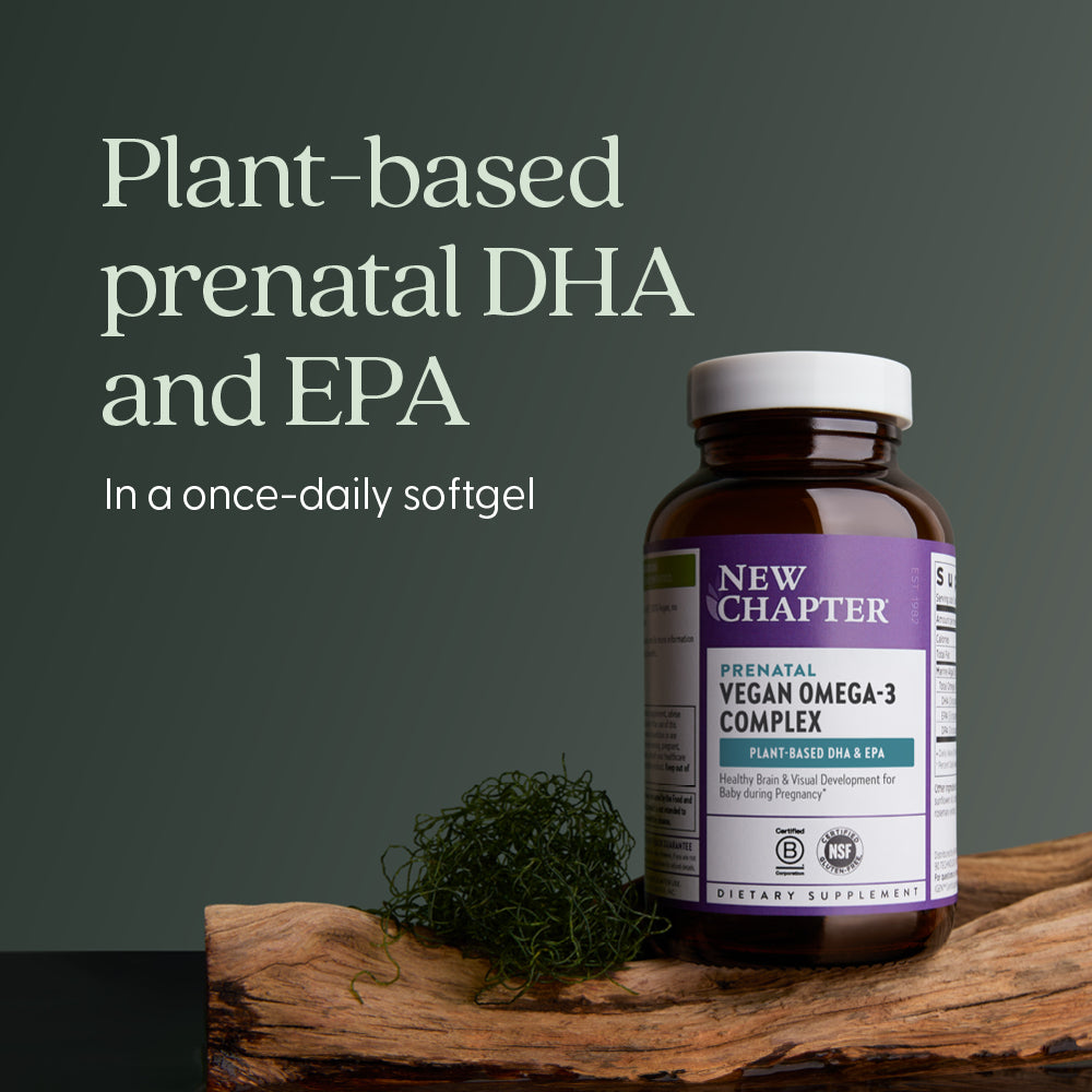 Plant-based prenatal DHA and EPA in a once-daily softgel