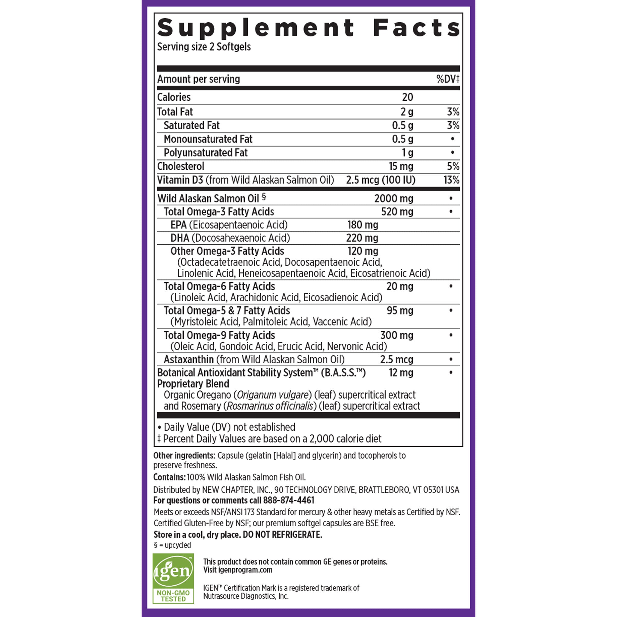 Supplement facts