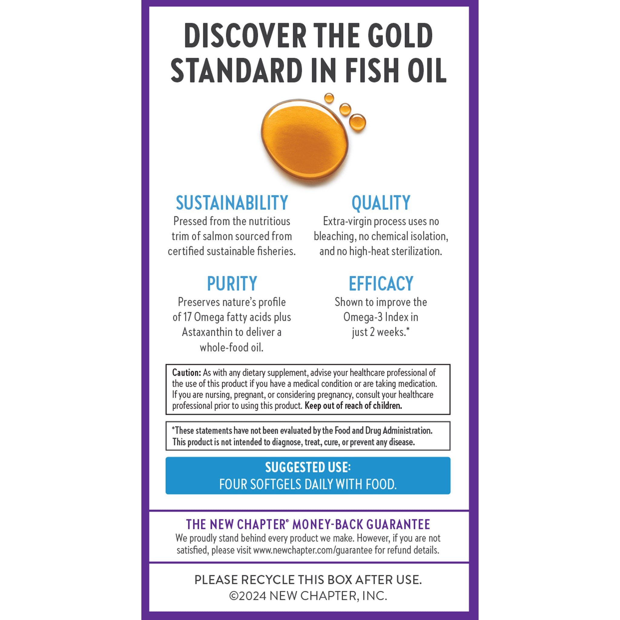 Sustainability, quality, purity & efficacy