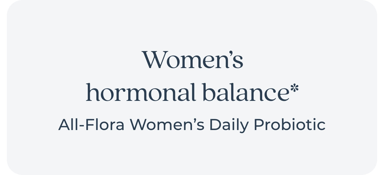 women's hormonal balance all-flora women's daily probiotic