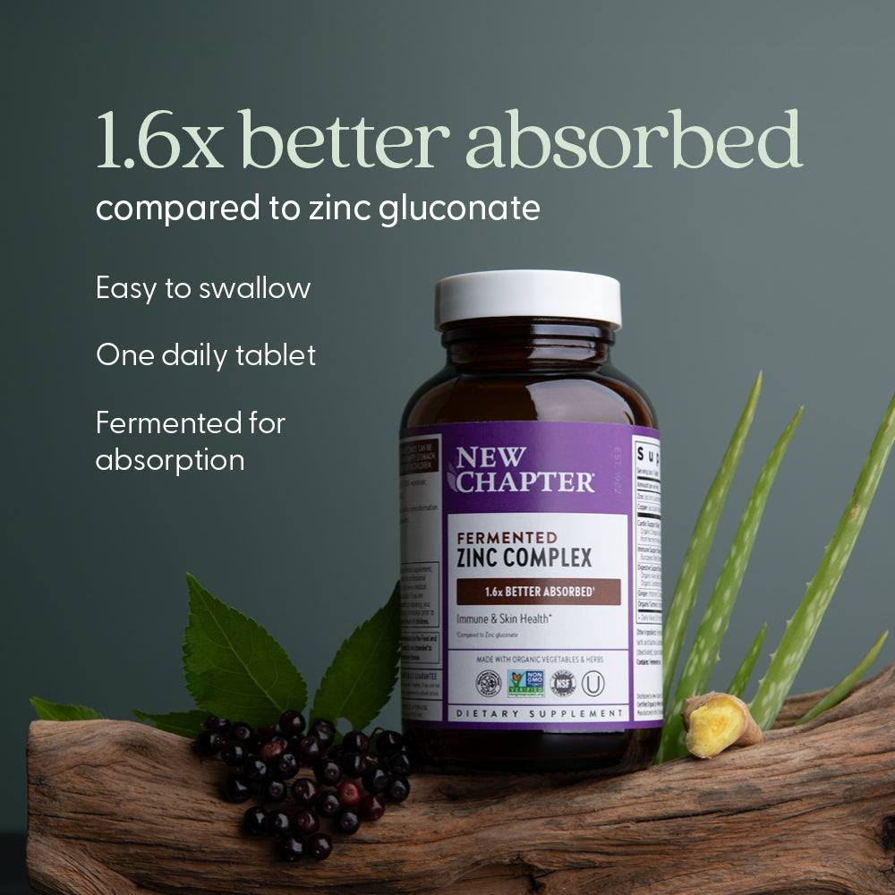 1.6x better absorbed compared to zinc gluconate