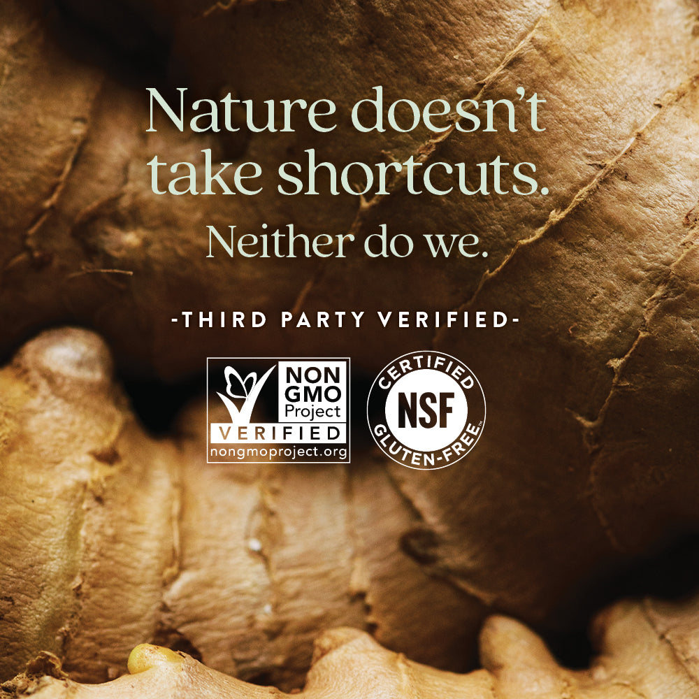 Non-GMO Project Verified, NSF Certified Gluten-Free