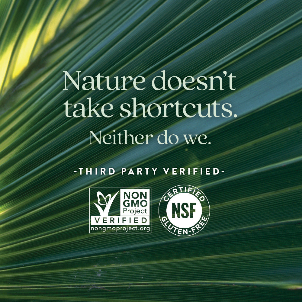 Non-GMO Project Verified, NSF Certified Gluten-Free