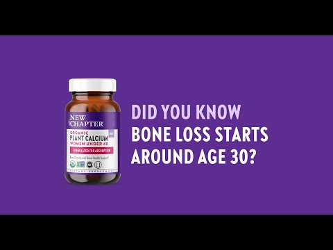 Did you know bone loss starts around age 30? Get proactive with plant calcium for women under 40! with mineral-rich red marine algae. A sustainable plant source of: calcium, magnesium + 70 trace minerals. Crafted to support your bone density & bone health. With fermented Vitamin D3 for absorption, + complementary vitamin K2. All this in 2 slim tablets a day. 3rd party validated. USDA Organic, Non-GMO Project Verified, Certified NSF Gluten-Free, Kosher