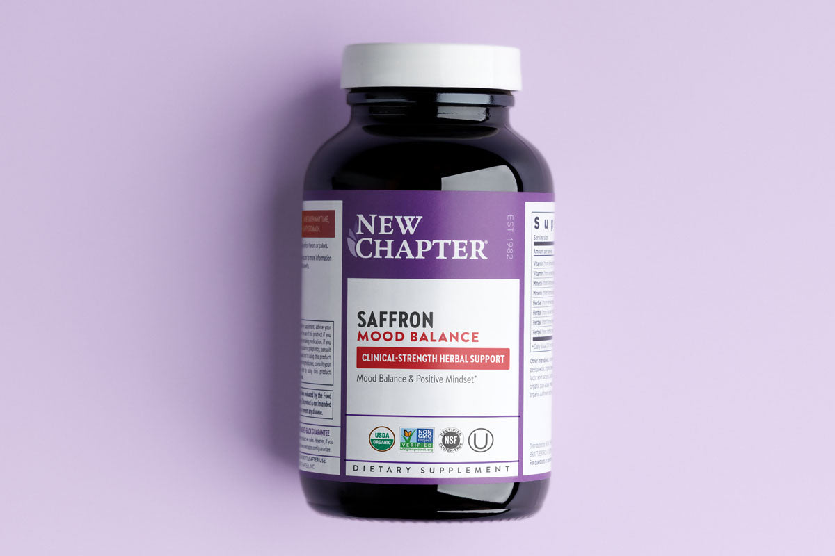 New Chapter Saffron Mood Balance Bottle
