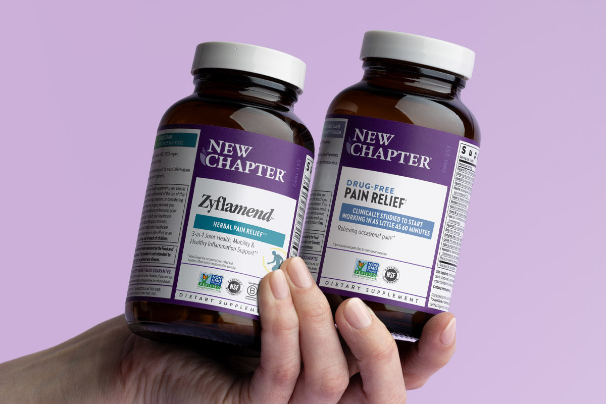 Herbal Pain Relief: New Chapter Zyflamend & New Chapter Drug-Free Pain Relief