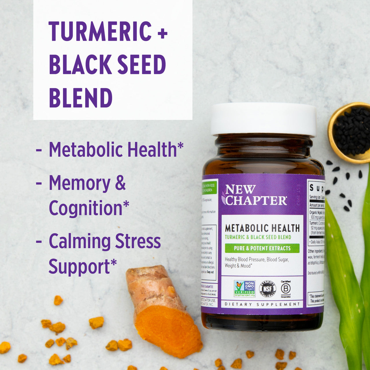 Metabolic Health: Turmeric & Black Seed Blend