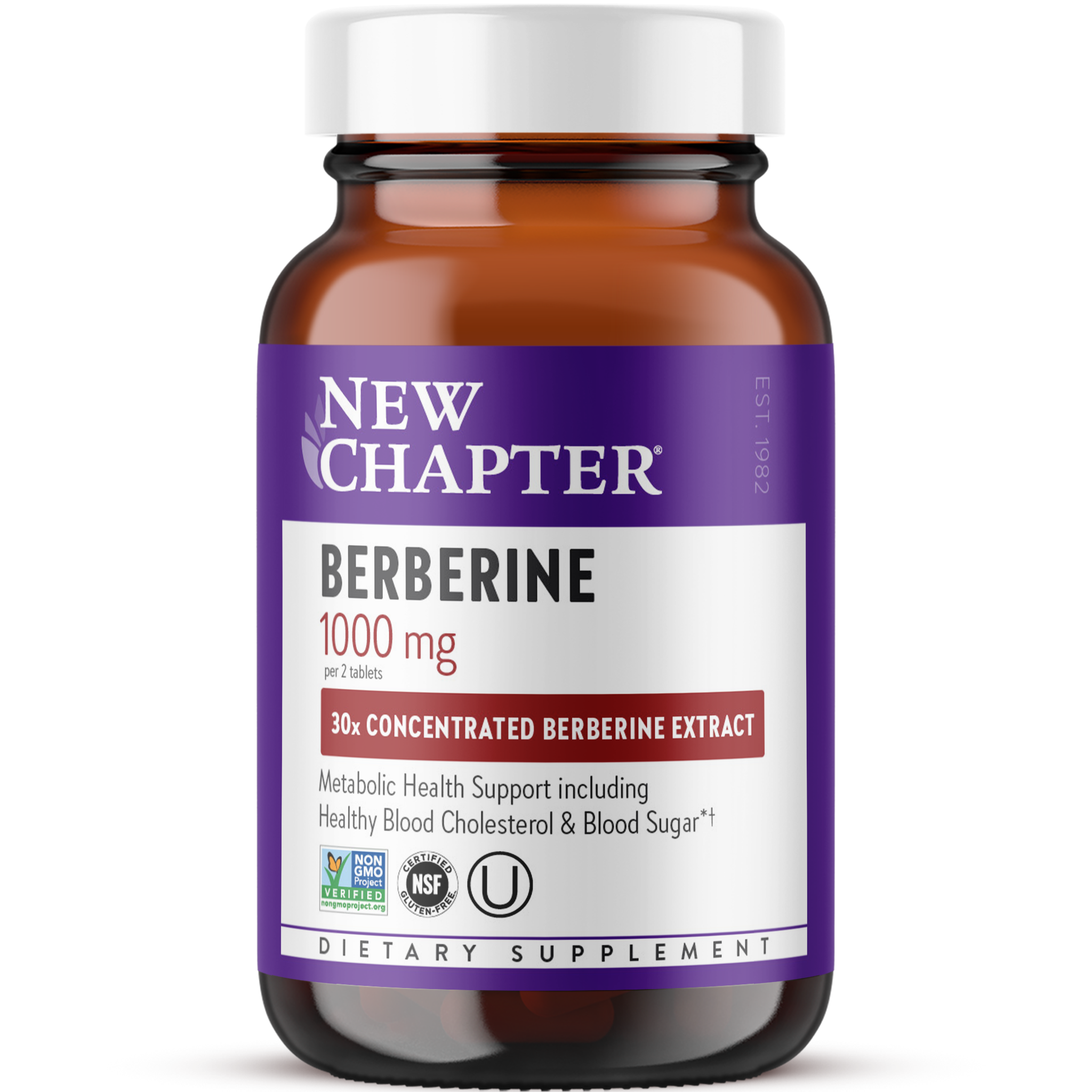 New Chapter Berberine 1000 MG Bottle
