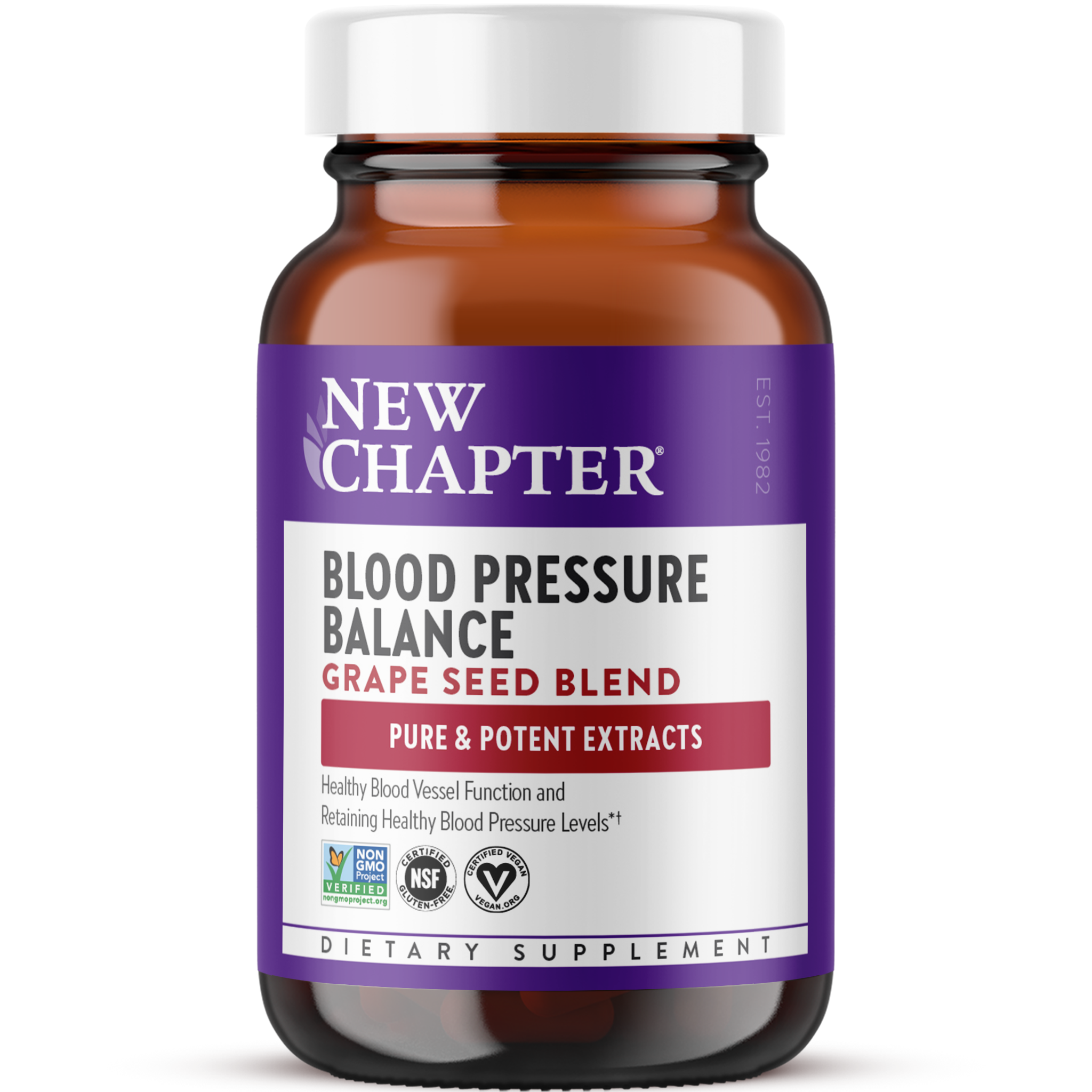 New Chapter Blood Pressure Balance Grape Seed Blend Bottle
