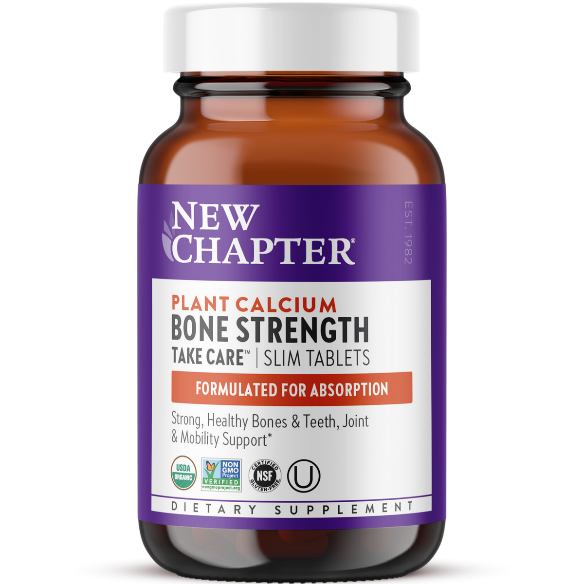 New Chapter Bone Strength Take Care Slim Tablets Bottle