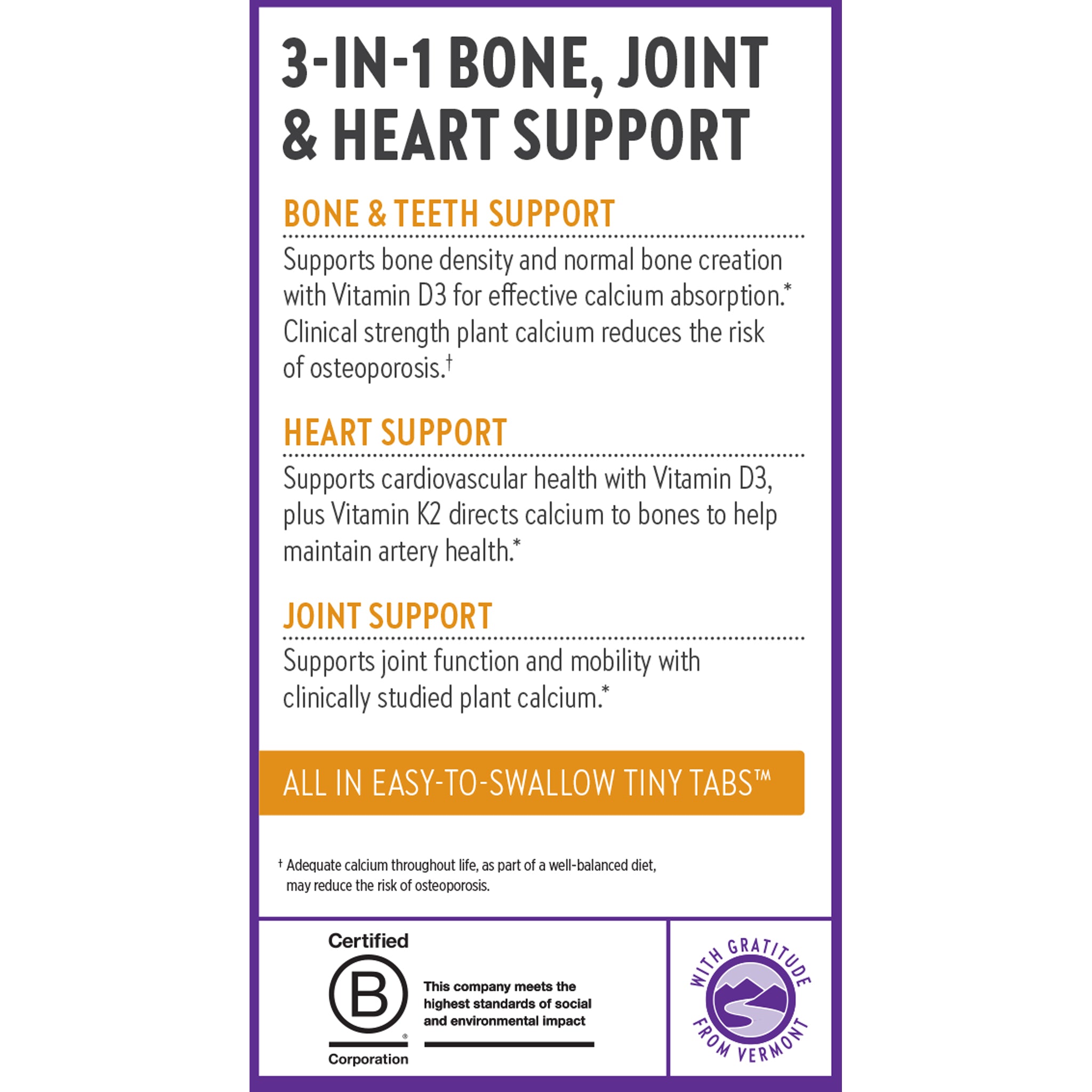 3-in-1 Bone & Teeth, Joint & Heart Support