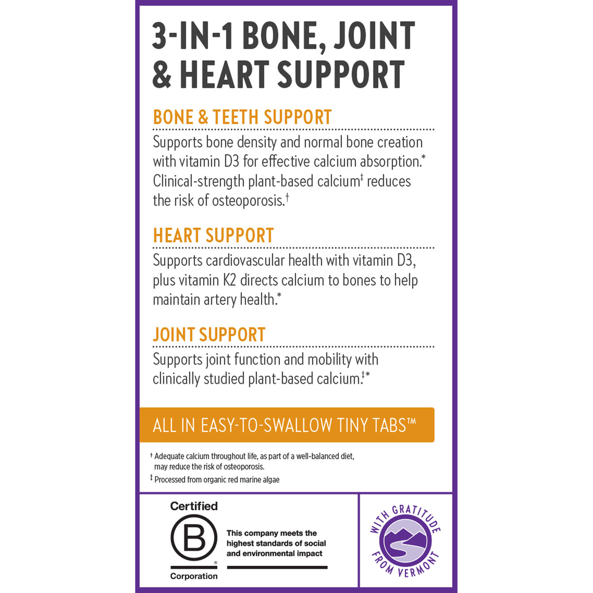 3-in-1 Bone & Teeth, Joint & Heart Support