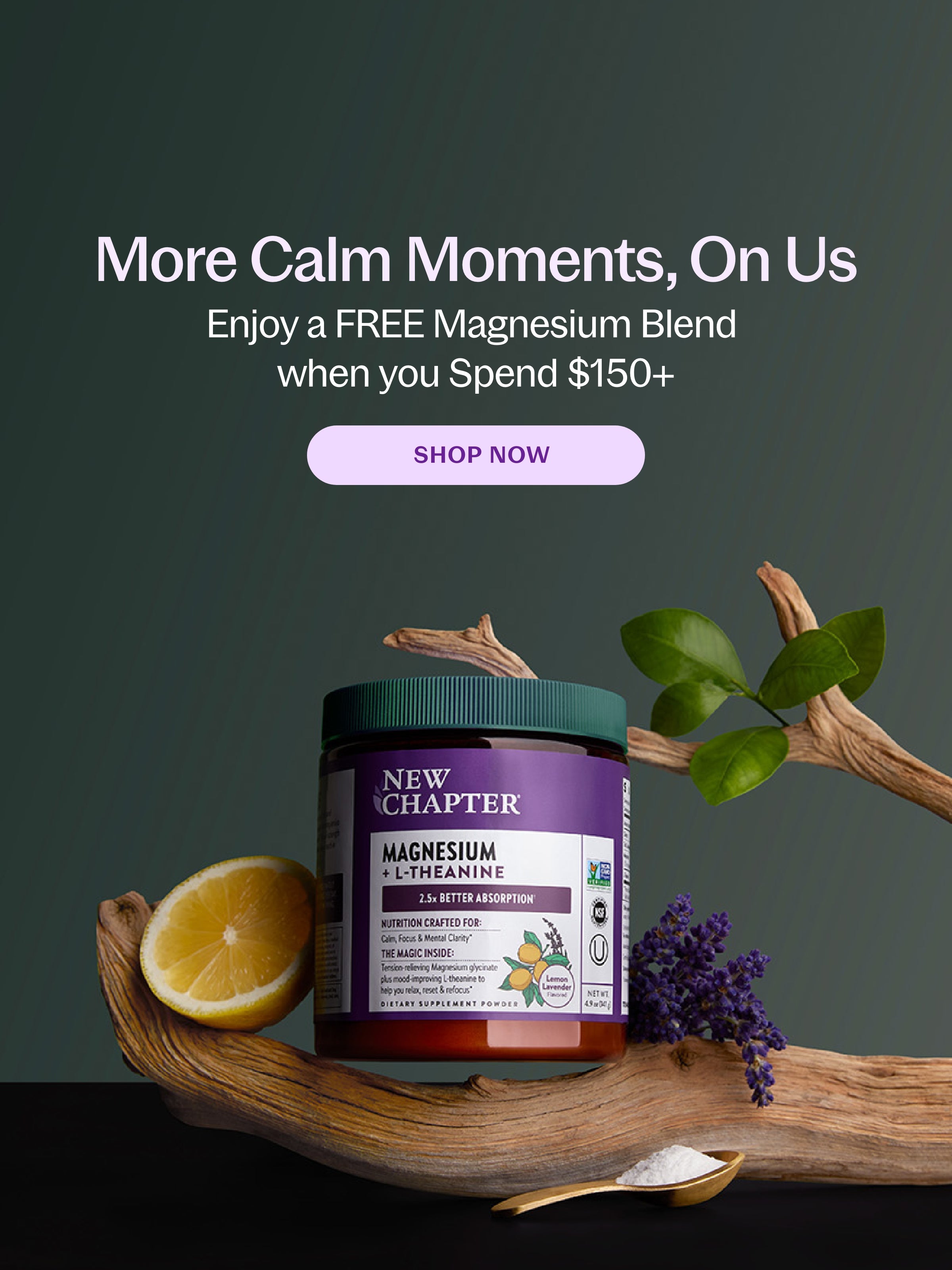 Enjoy a FREE Magnesium Blend when you Spend $150+ - SHOP NOW