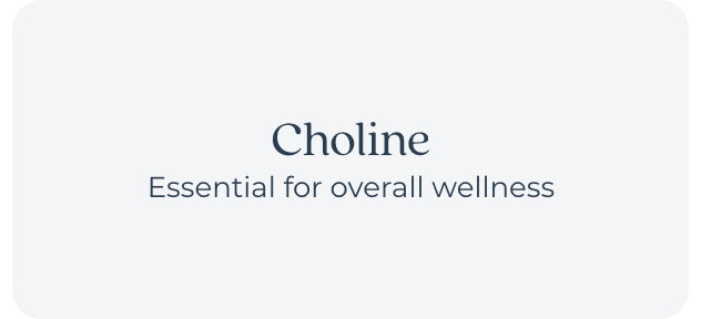 Choline essential for overall wellness