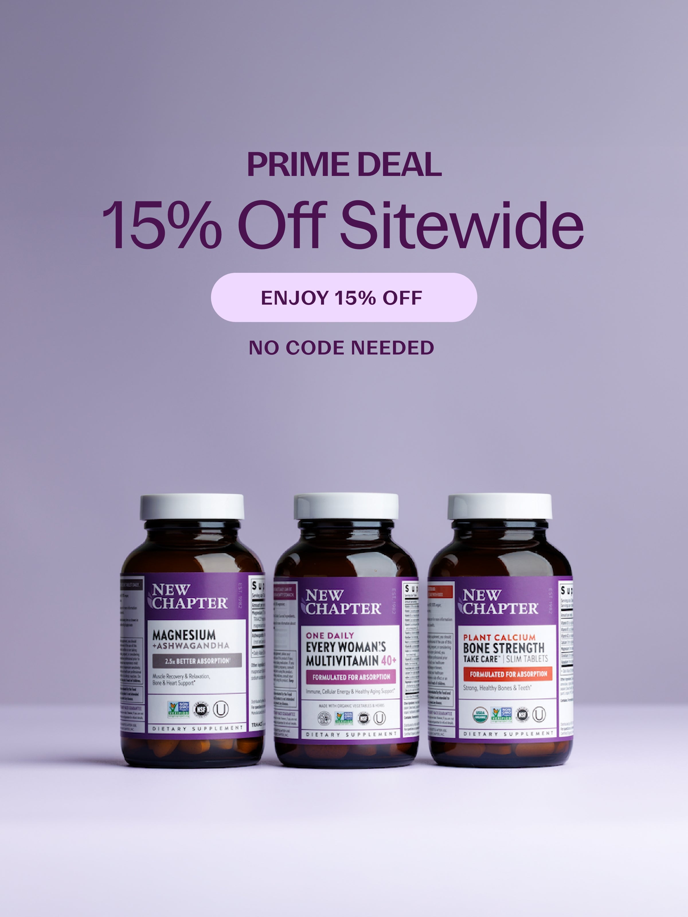Prime Deal 15% Off Sitewide Enjoy 15% Off - NO CODE NEEDED