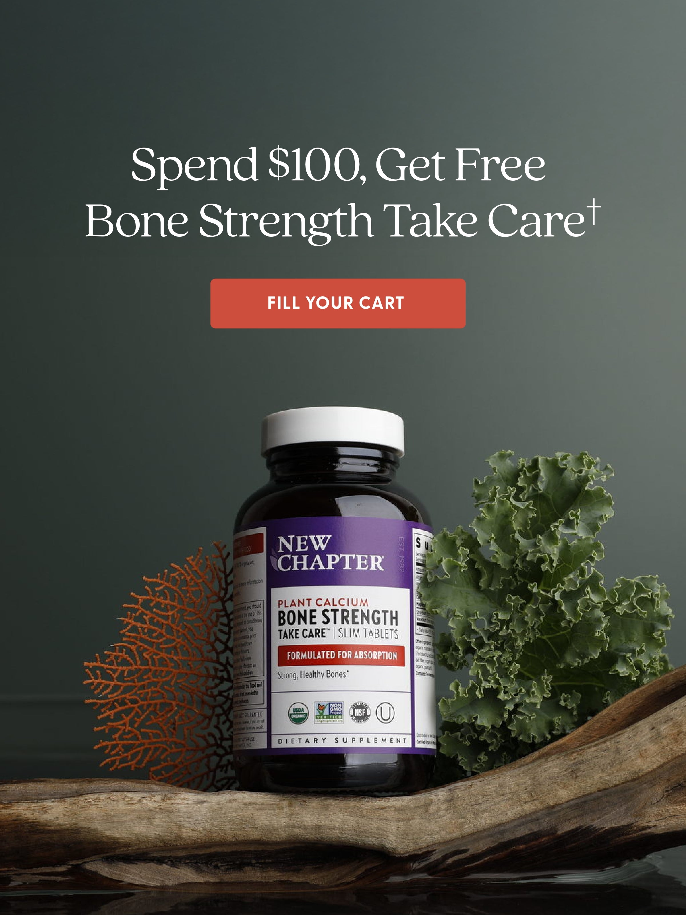 Spend $100, Get Free Bone Strength Take Care