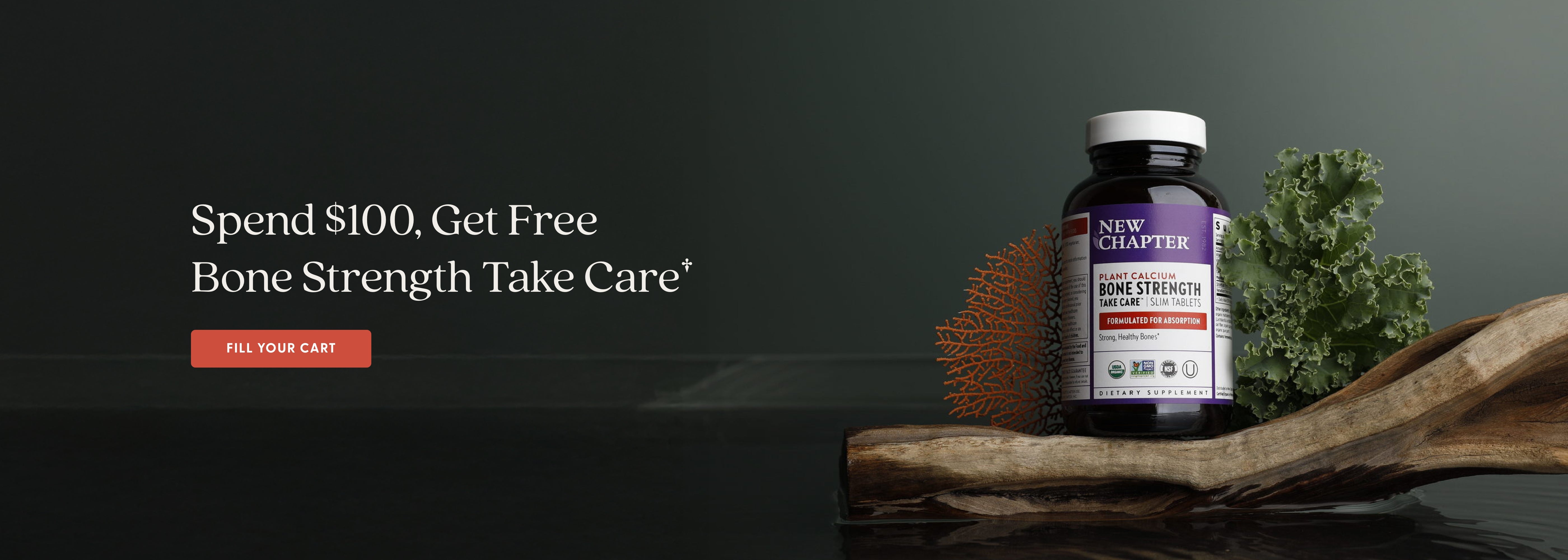Spend $100, Get Free Bone Strength Take Care