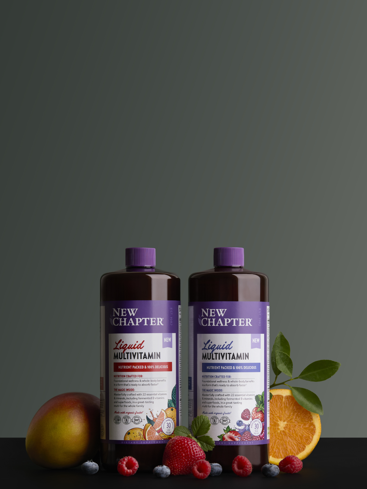 Liquid Multivitamins Experience nutrient-packed liquid multivitamins for the whole family! 