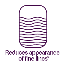 Reduces appearance of fine lines
