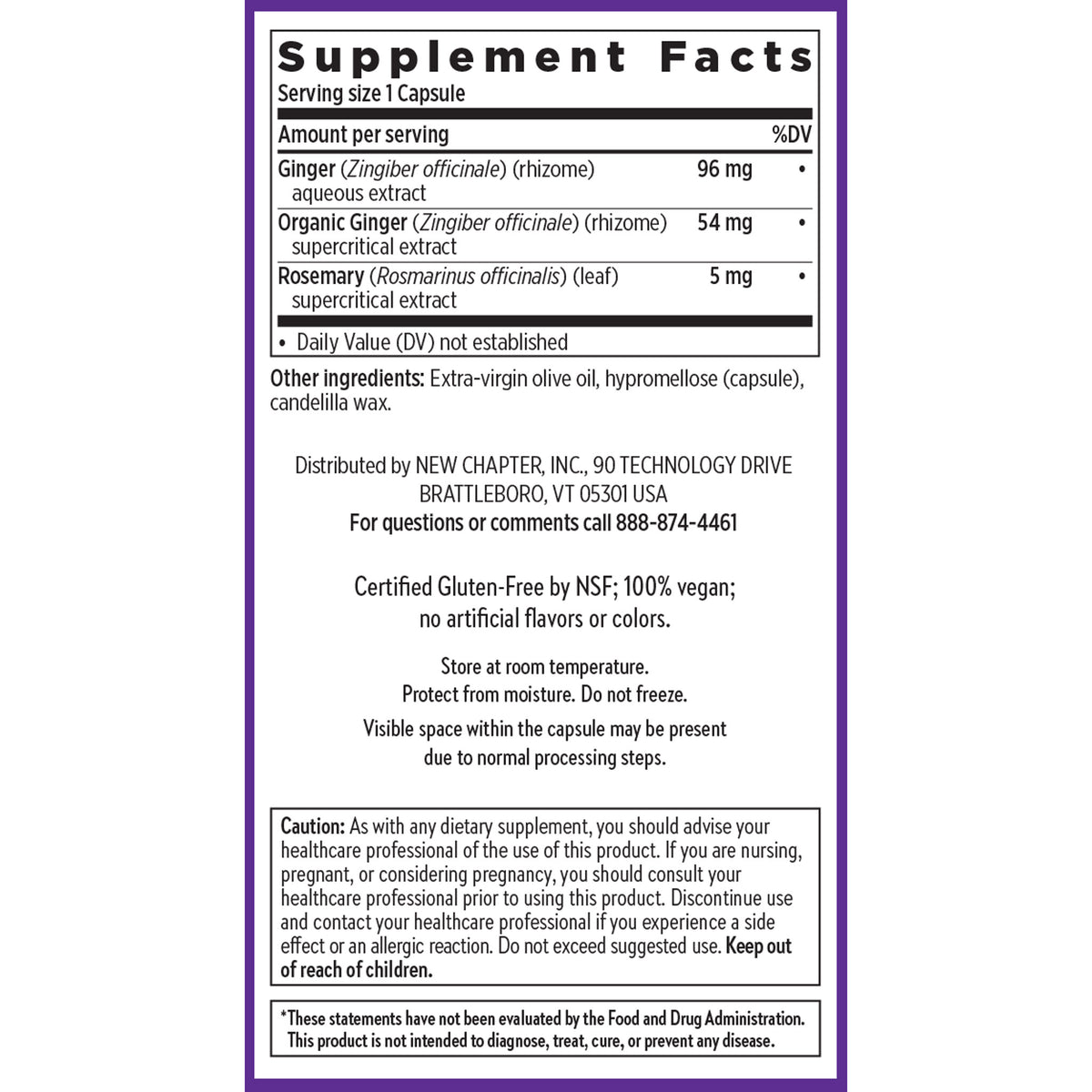 Supplement Facts Panel