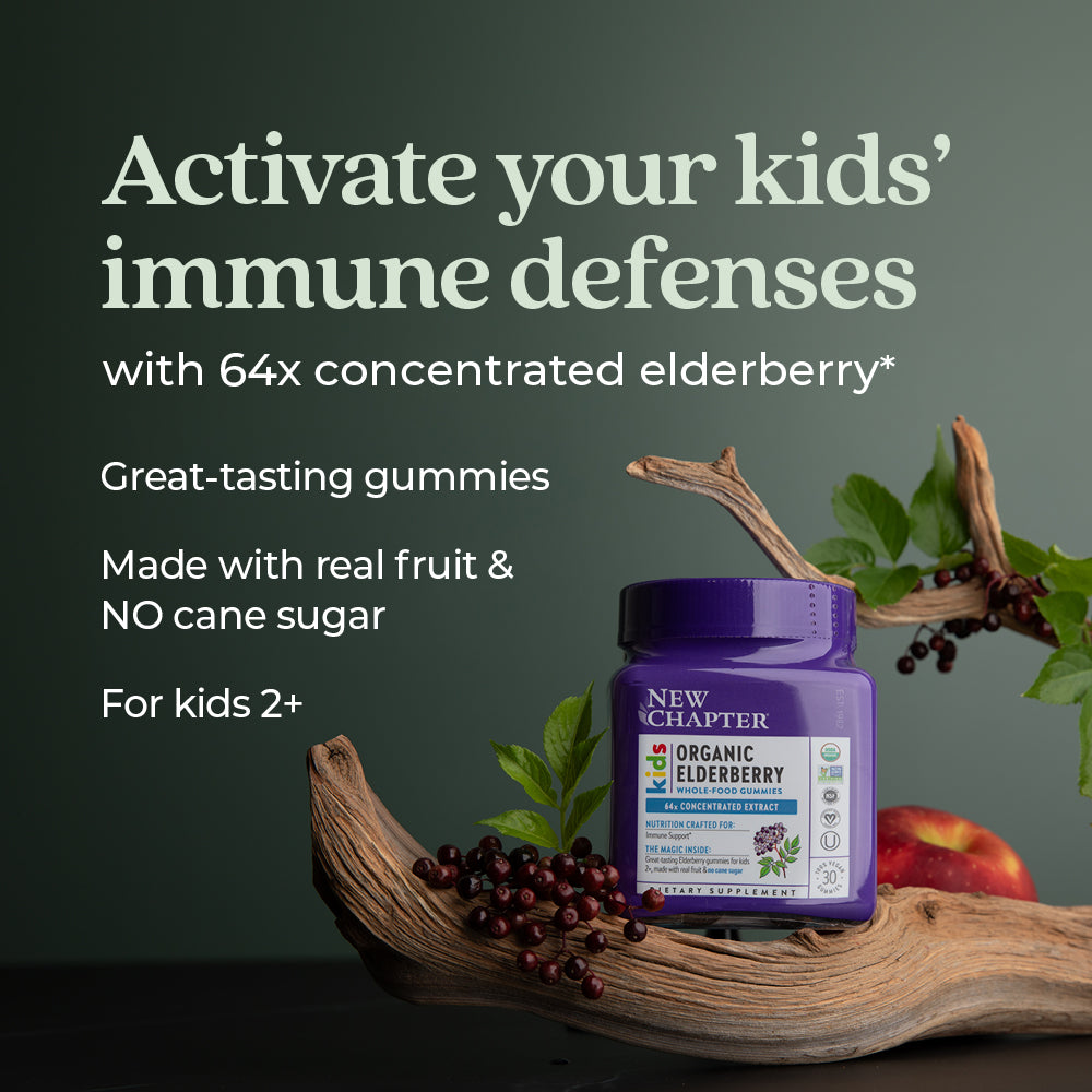 Kids Organic Elderberry Whole-Food Gummies