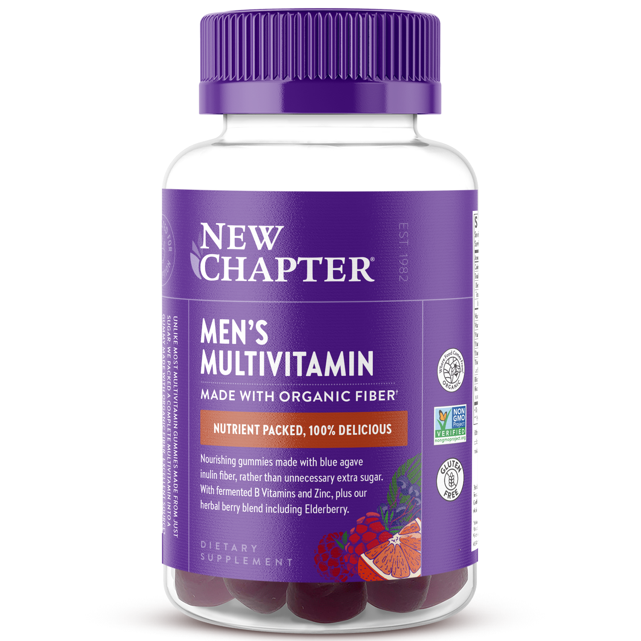 New Chapter Men's Multivitamin - Made with Organic Fiber