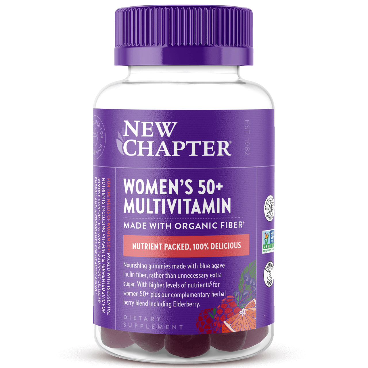 New Chapter Women's 50+ Multivitamin - Made with Organic Fiber