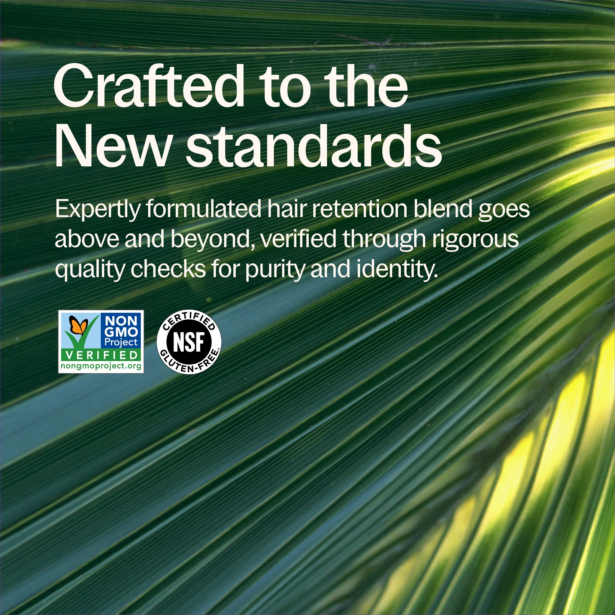 Non-GMO Project Verified & NSF Certified Gluten-Free