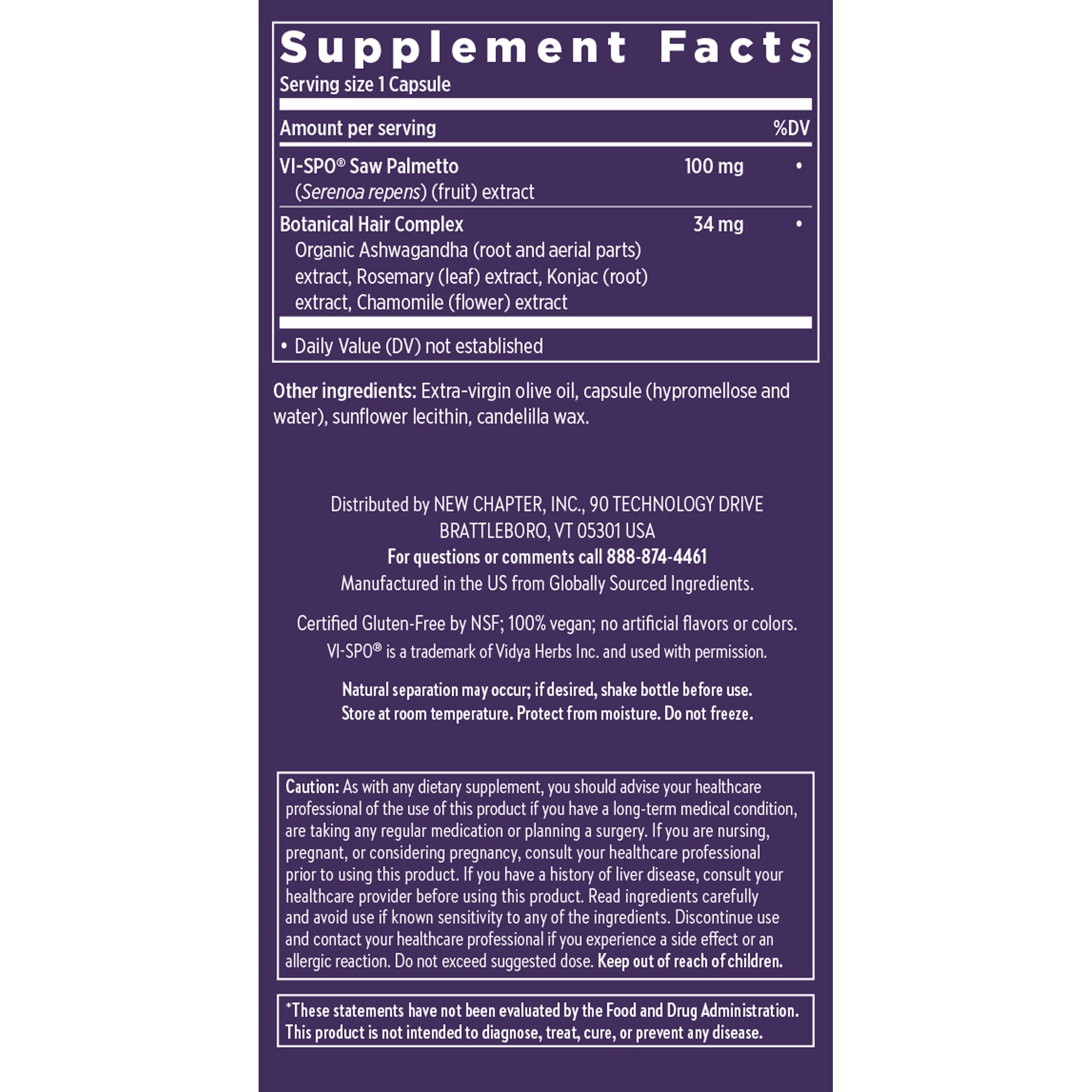 Supplement Facts Panel