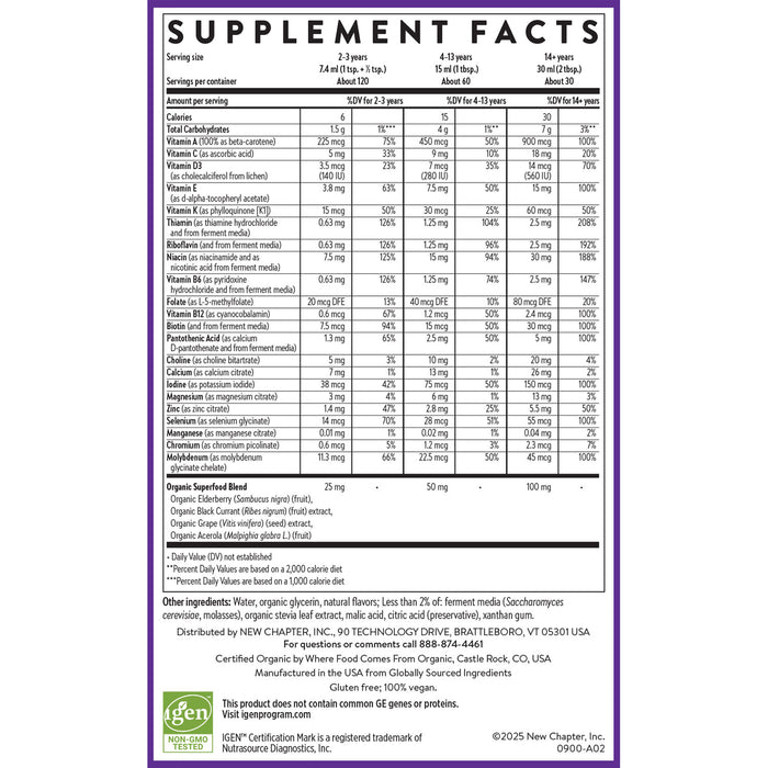 Liquid Multivitamin for Adults & Kids | New Chapter