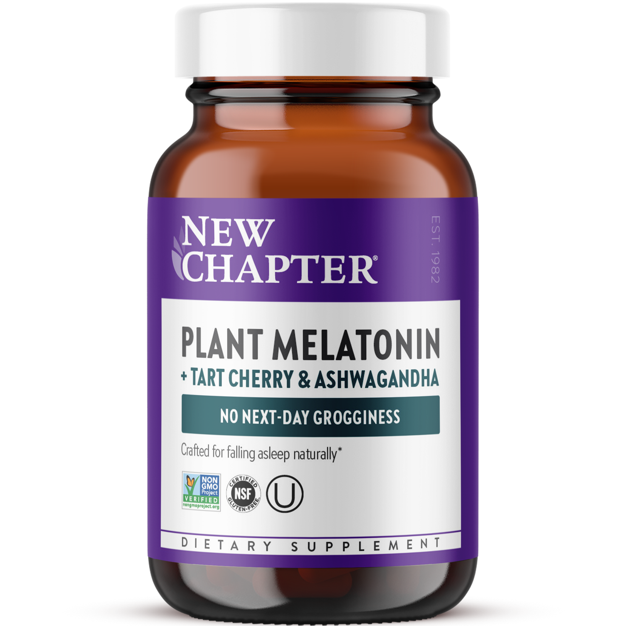 Plant Melatonin + Tart Cherry & Ashwagandha - No Next-Day Grogginess