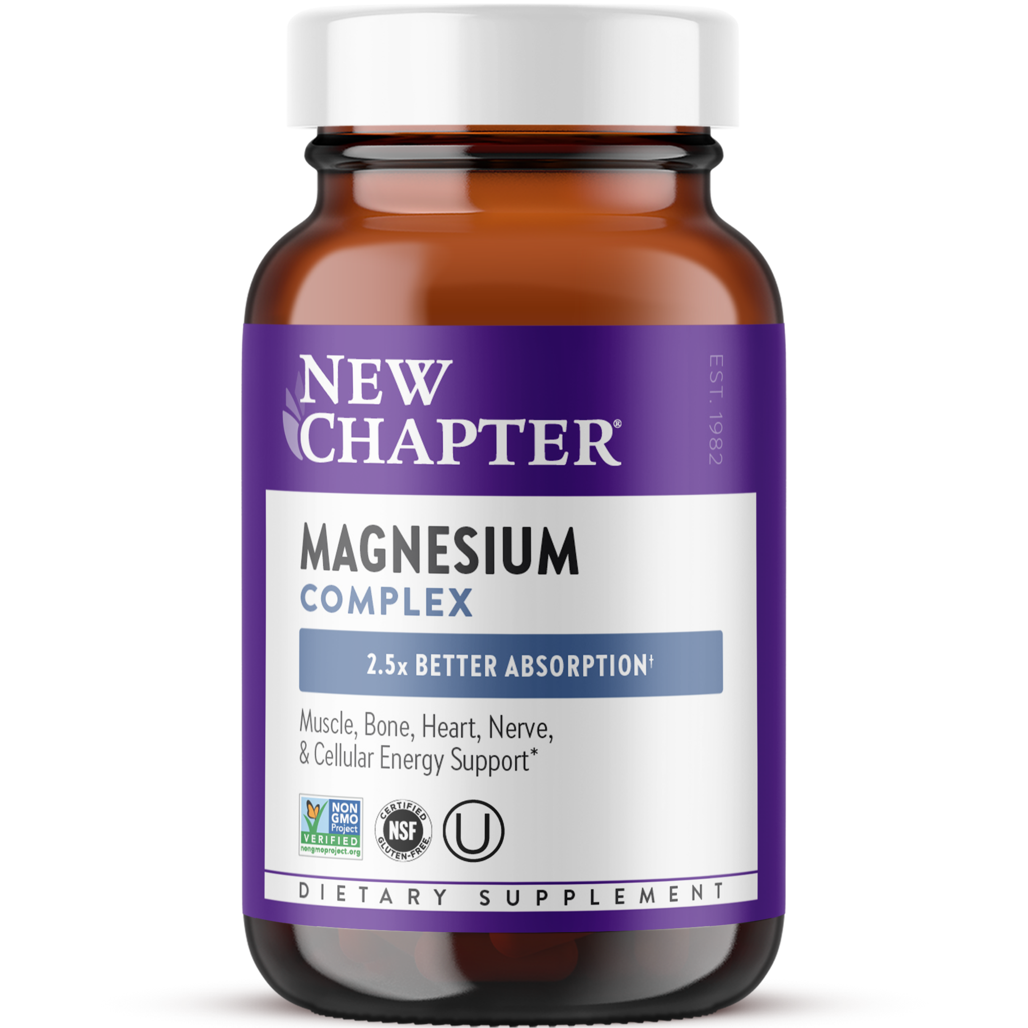 New Chapter Magnesium Complex Muscle, Bone, Heart, Nerve & Cellular Support