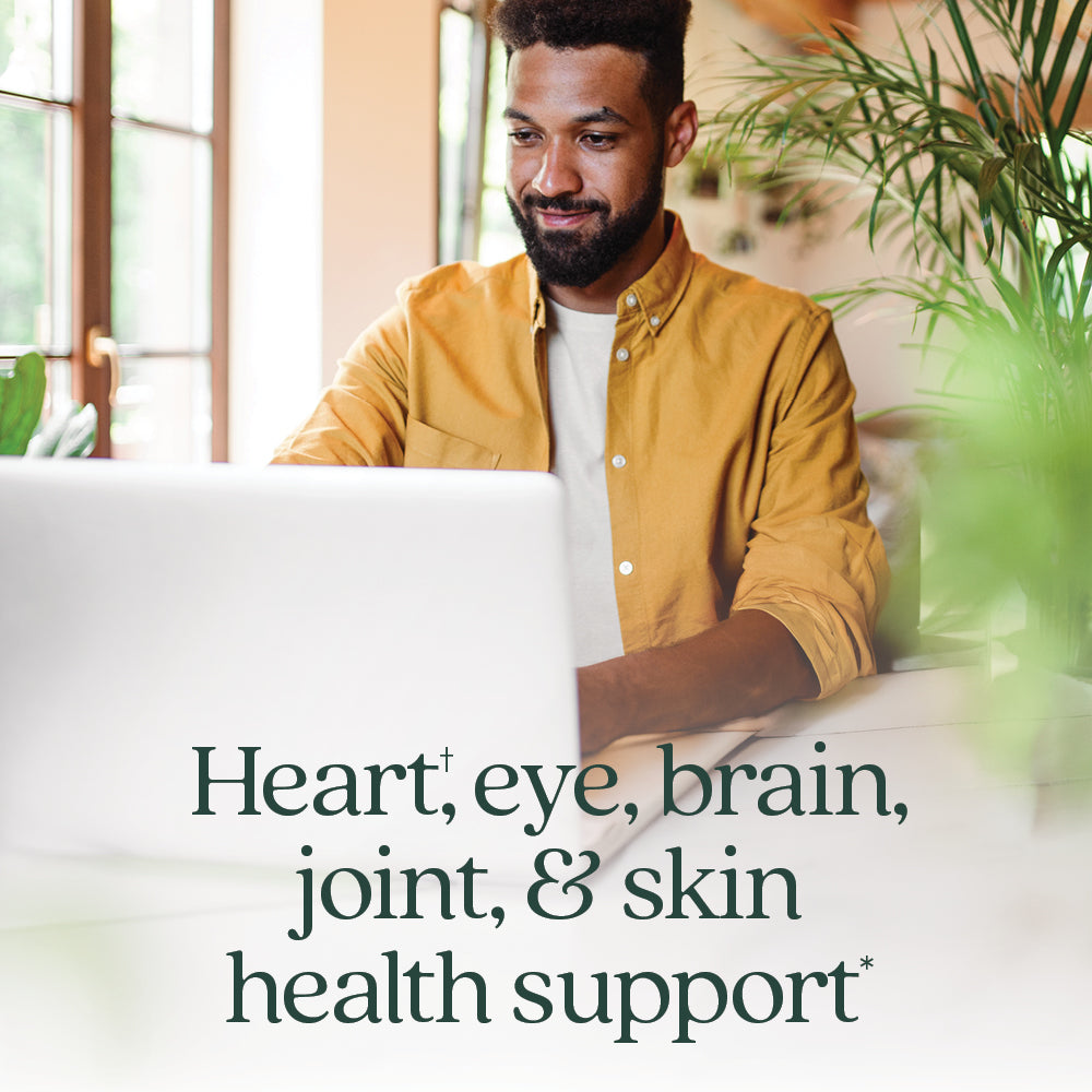 Heart, eye, brain, joint, & skin health support