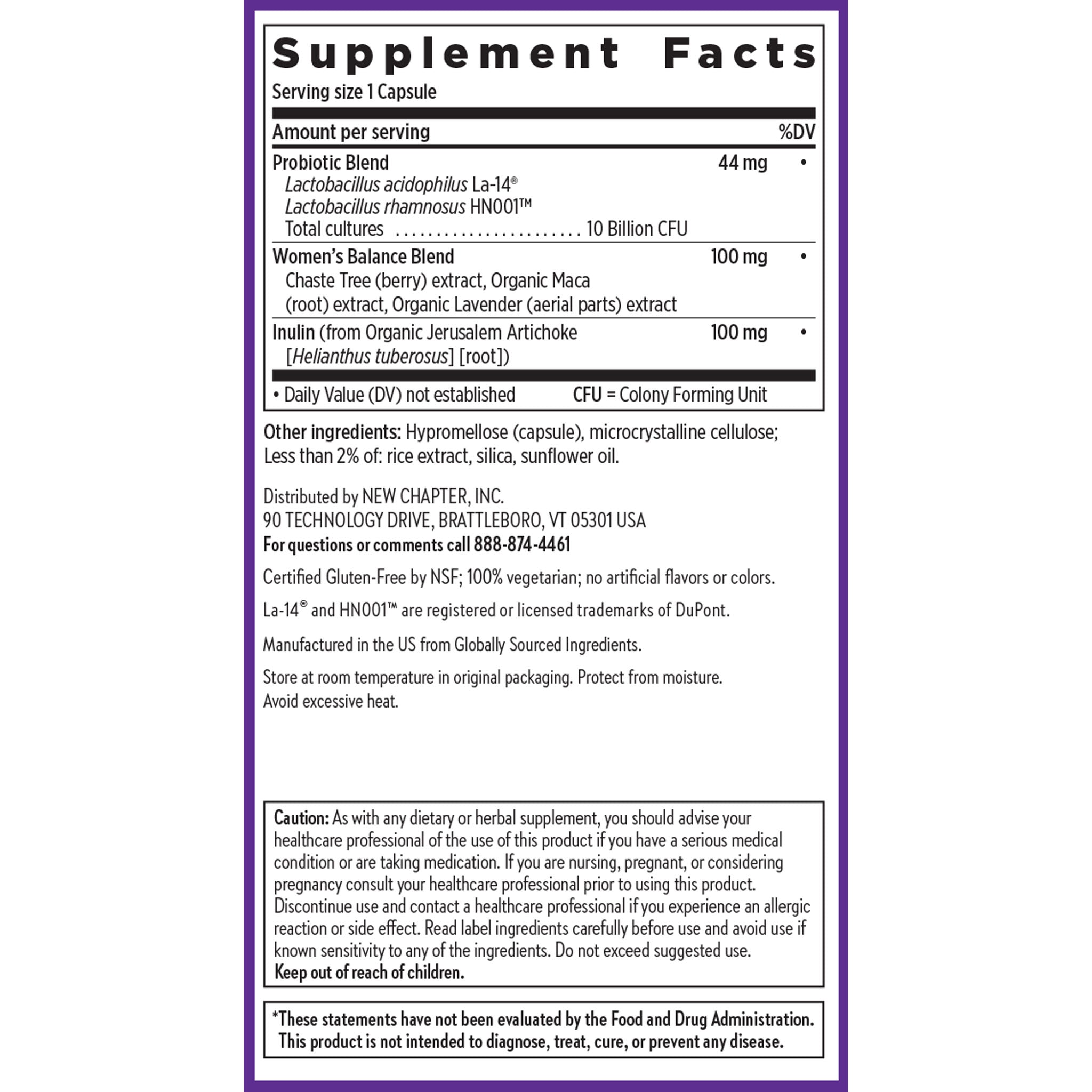 Supplement Facts Panel