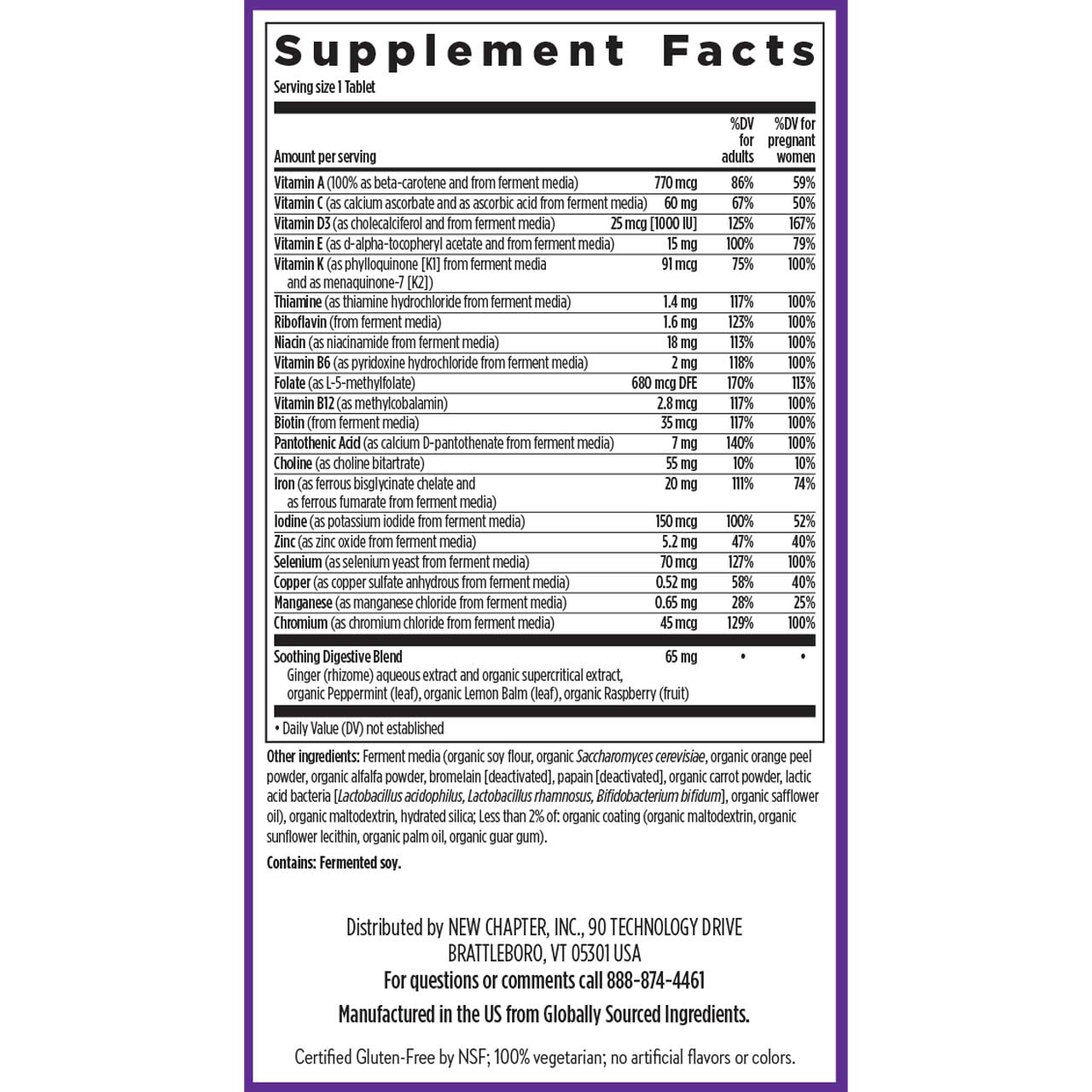 One Daily Prenatal Multivitamin | New Chapter