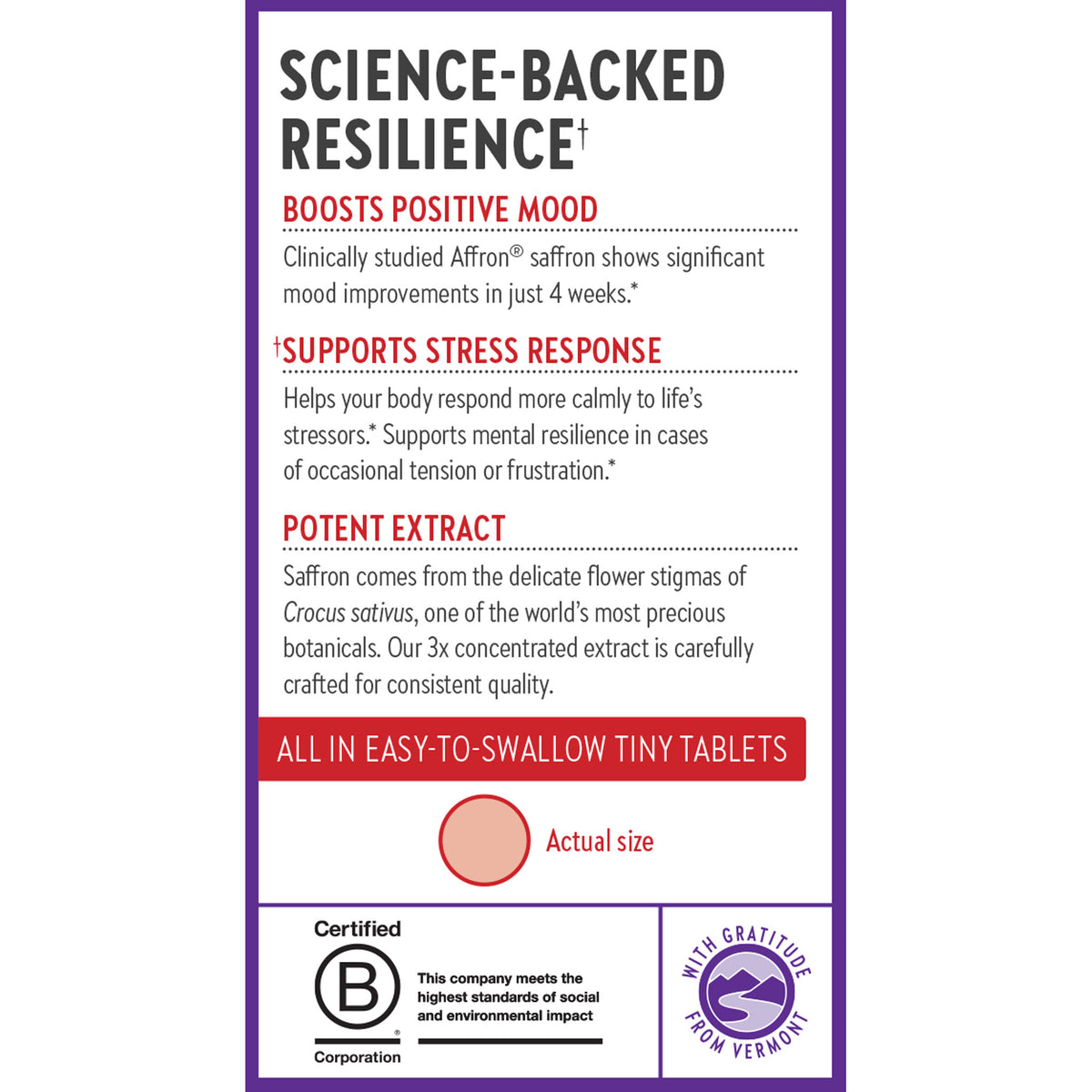 Science-Backed Resilience Boosts Positive Mood, Supports Stress Response, Potent Extract