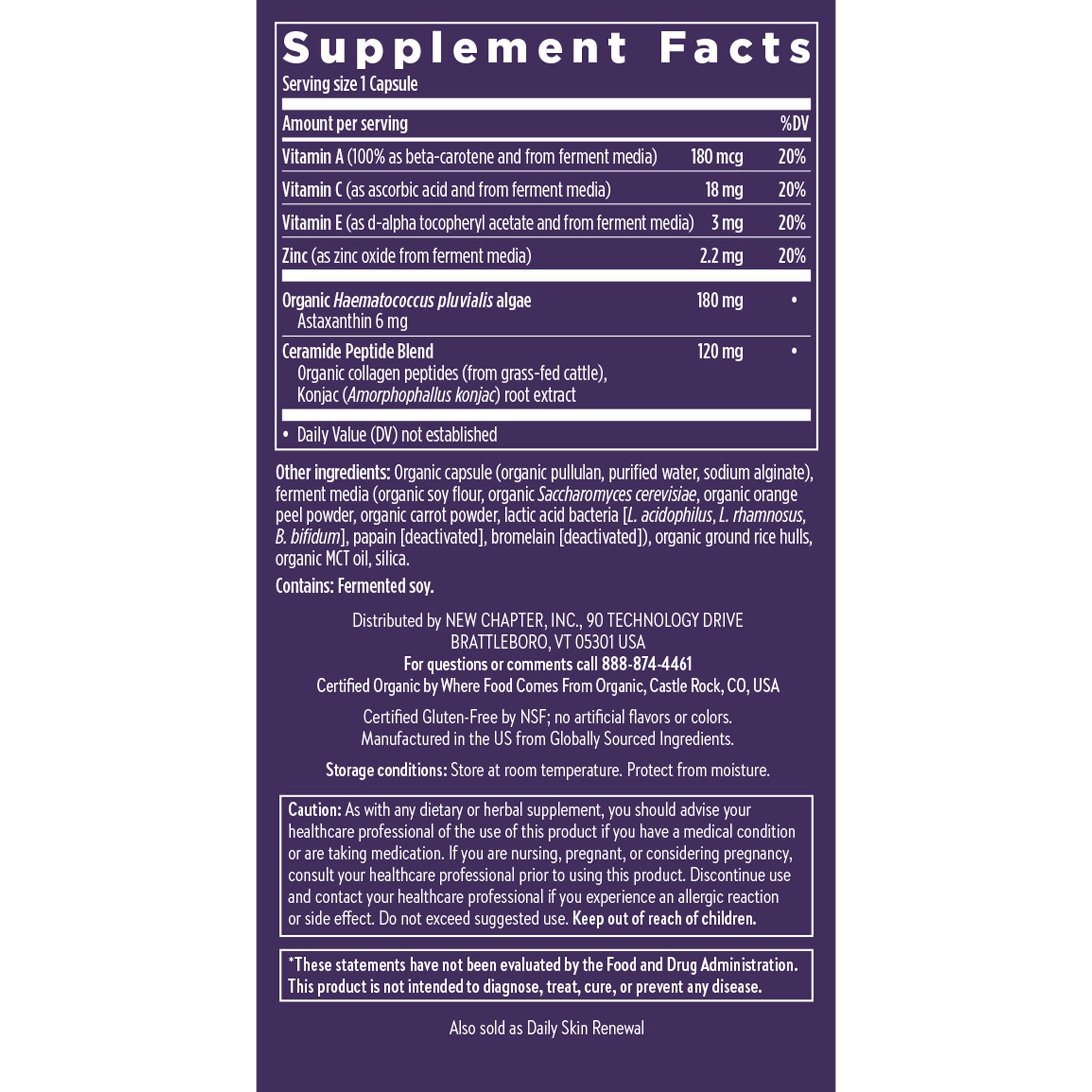 Supplement Facts Panel