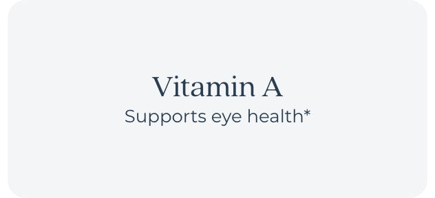 Vitamin A supports eye health