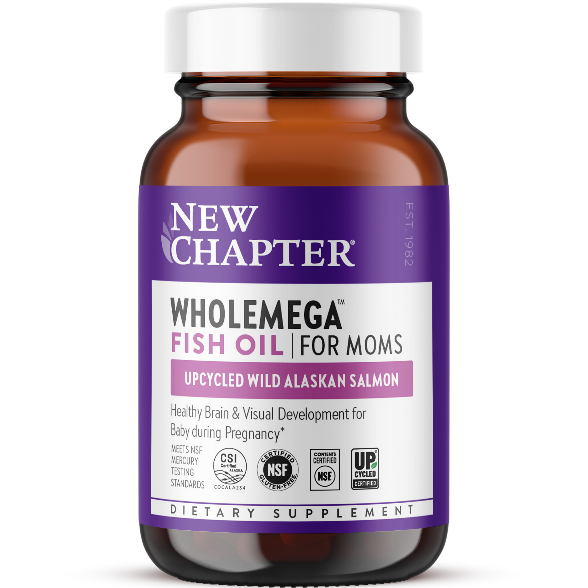 New Chapter Wholemega Fish Oil for Moms Bottle