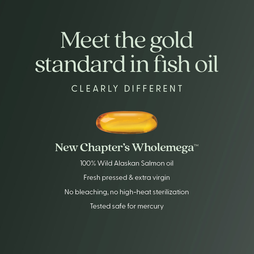 Wholemega™ Fish Oil from Wild Salmon | New Chapter