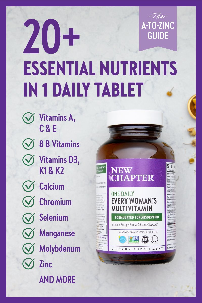 20+ Essential Nutrients in 1 Daily Tablet