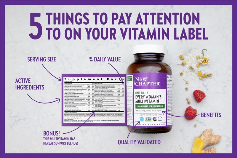 5 THINGS TO PAY ATTENTION TO ON YOUR VITAMIN LABEL